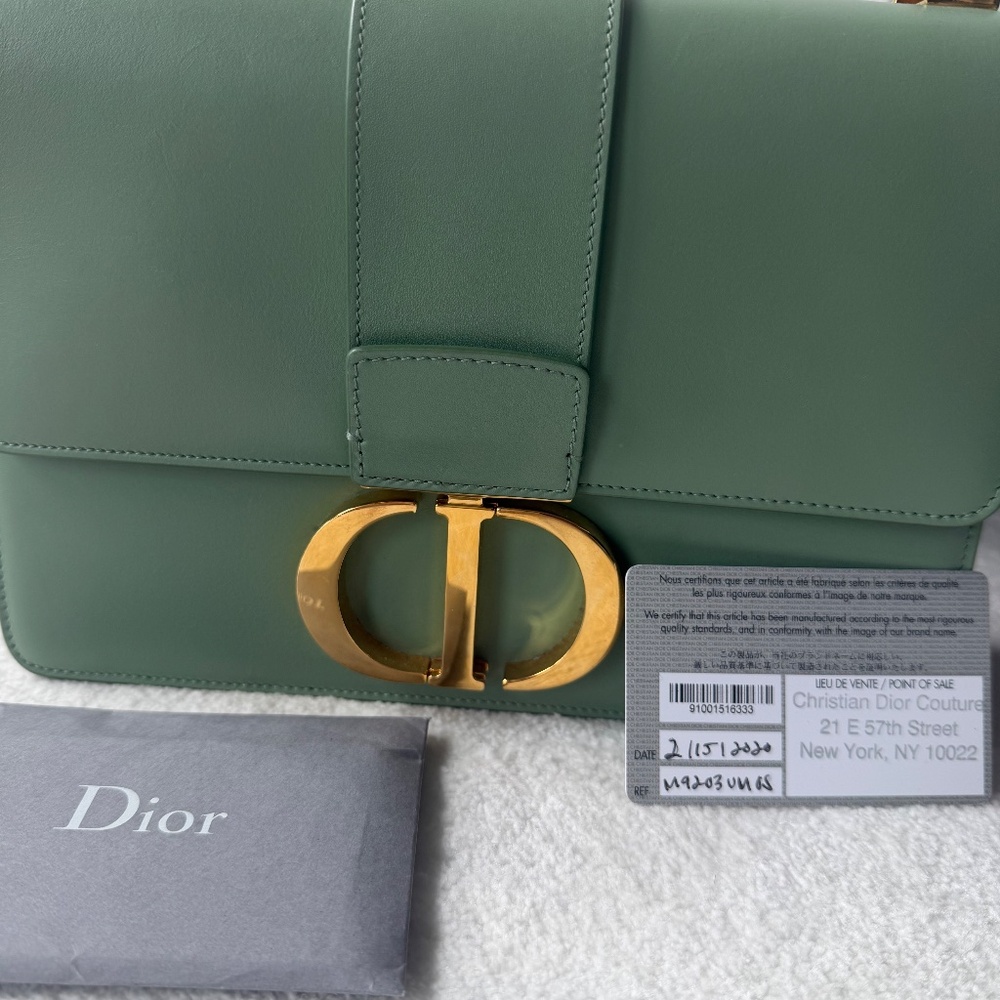 Christian Dior 30 Montaigne Bag in unique beautiful Green - Picture 5 of 9